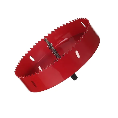 Miniatura 22 de Utoolmart Sierra de taladro bimetal profesional de acero inoxidable, 0.984 in de profundidad de apertura con mango triangular (2.953 in)