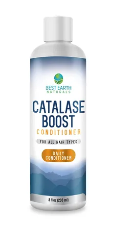Best Earth Naturals Acondicionador de fórmula Catalase para apoyar la vitalidad y la salud del cabello para mujeres y hombres, 8 onzas líquidas