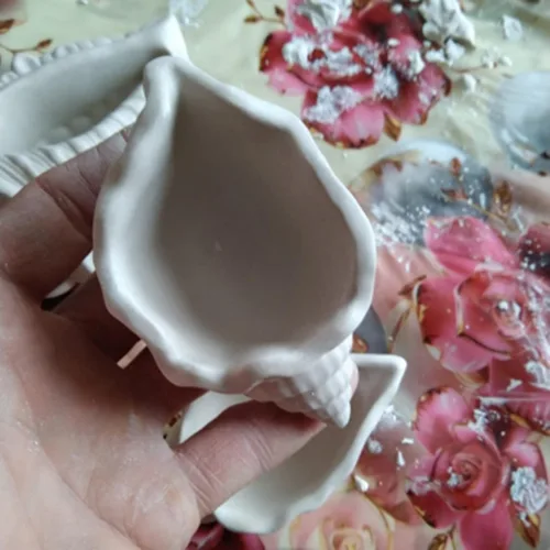 Miniatura 8 de Moldes de silicona para tarro de vela, molde de vela de caracola, forma de concha, molde de contenedor de plantación de suculentas para hacer