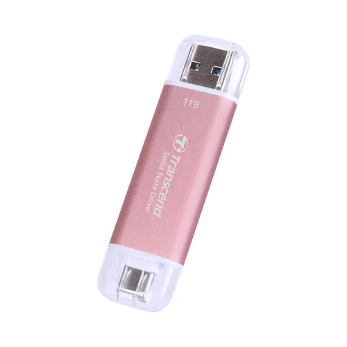 Miniatura 3 de Transcend ESD310 SSD externo de 1 TB, hasta 1,050 MB/s, unidad USB dual para iPhone17,16,15, iPad y Mac/Pixel10/Tesla/Steam Deck/ROG Ally/MSI Rosa