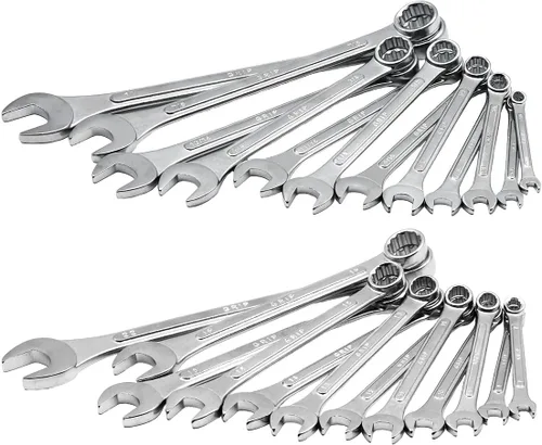 Miniatura 5 de GRIP 89358 juego de llaves combinadas MM/SAE, cromo, 24 piezas