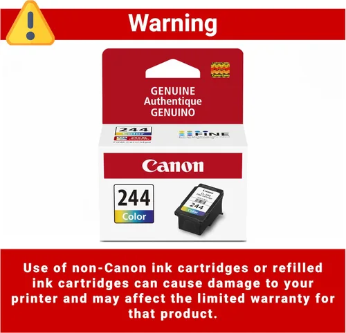 Miniatura 7 de Canon CL-244 - Cartucho de tinta de color original, compatible con iP2820, MX492, MG2420/2520/2920/2922/2924/3020/2525