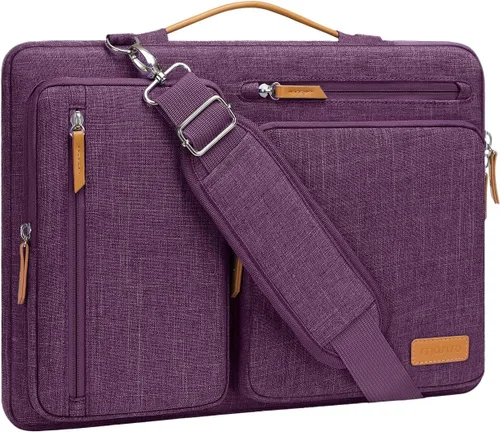 Miniatura 18 de MOSISO Bolsa de hombro protectora 360 para laptop, bolsas de computadora de 15-15.6 pulgadas compatibles con MacBook Pro de 16 pulgadas, HP, Dell