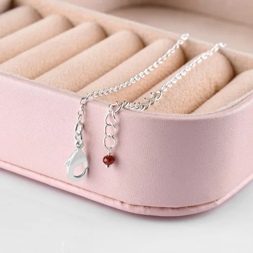 Miniatura 63 de YANARA Pulsera de tobillo para mujer, piedra de nacimiento natural, cuentas de piedras preciosas, tobillera delicada hecha a mano de 9 pulgadas +