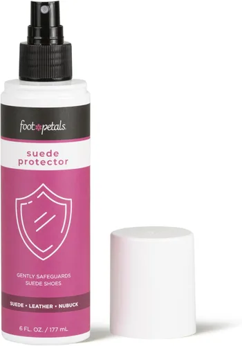 Foot Petals Protector de gamuza, protege gamuza, cuero y nobuck contra manchas, agua y suciedad para zapatos y accesorios, Claro