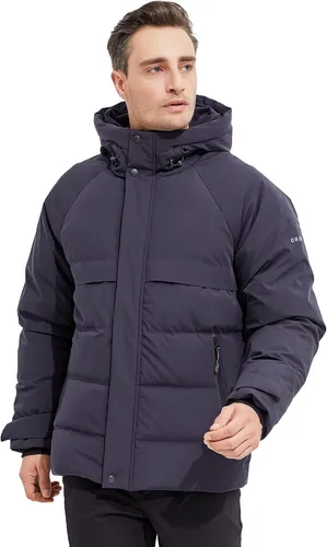 Miniatura 3 de Orolay Chaqueta de plumón de invierno con capucha ajustable para hombre