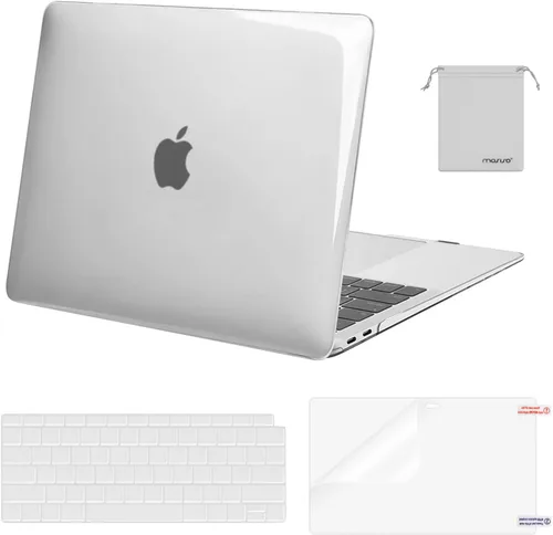 Miniatura 16 de MOSISO - Funda rígida y de plástico compatible con MacBook Air de 13 pulgadas versión 2022, 2021-2018, A2337 M1 A2179 A1932; con cubierta