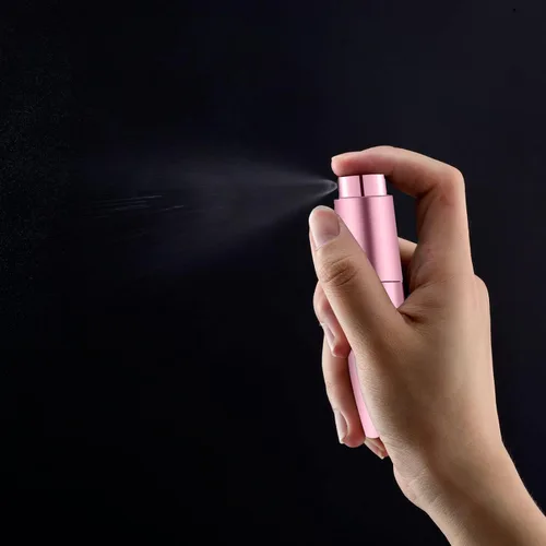 Miniatura 2 de 14 botellas de perfume atomizador portátil/0.3 fl oz, mini botella vacía recargable de colonia, pulverizador líquido de perfume de viaje de bolsillo