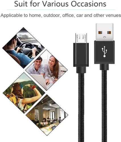 Miniatura 6 de Paquete de 2 cables de alimentación micro USB de 3.3 pies para Amazon Fire TV Stick, para Roku Streaming Stick, Express Plus, Premier Plus, control