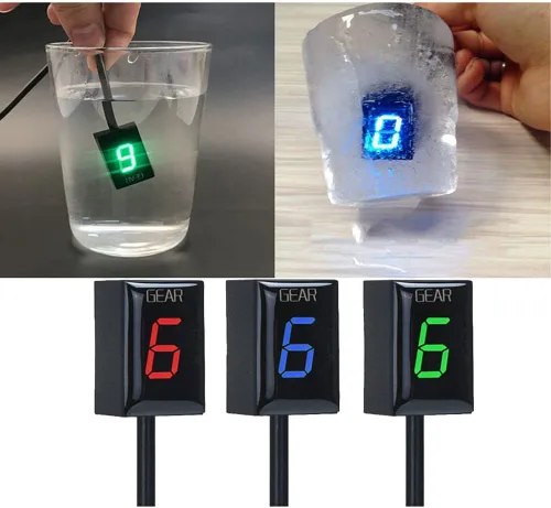Miniatura 3 de Indicador digital de engranajes LED de 1-6 velocidades, medidor de pantalla impermeable para ER6N Z1000 SX Ninja 400 650 Z800 Z750 Versys 650 Z650