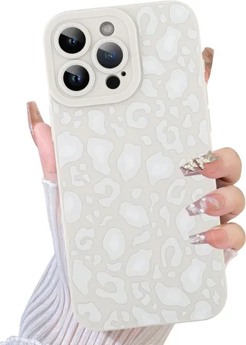 Miniatura 89 de TEAUGHT Compatible con iPhone 11 Funda con patrón lindo estampado de leopardo negro guepardo + protector de pantalla a prueba de golpes, funda