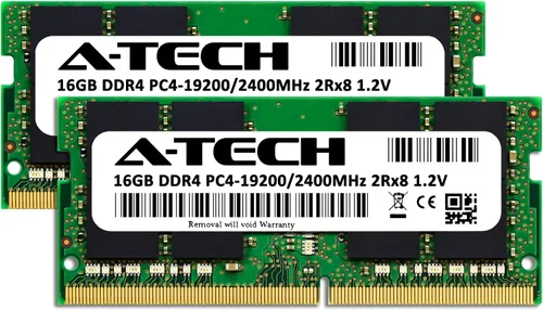 Miniatura 2 de A-Tech Kit de 32 GB (2 x 16 GB) RAM para portátiles Acer Nitro 5 AN515-43 Módulos de actualización de memoria DDR4 2400MHz SODIMM PC4-19200