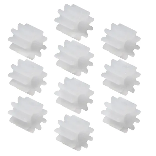 Miniatura 3 de Othmro Engranajes de plástico 9 dientes modelo 092A engranaje de reducción engranajes de gusano de plástico para RC coche robot motor 2A 9 dientes