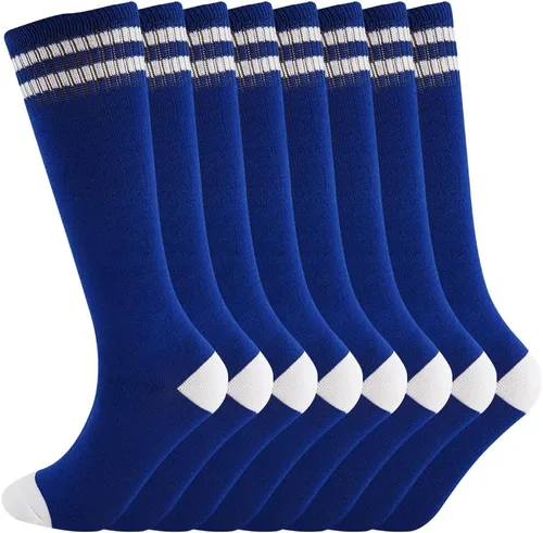 Miniatura 12 de Calcetines altos hasta la rodilla para niños, calcetines de fútbol de algodón para niños, niñas, niños pequeños