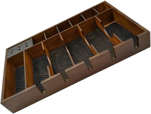 Miniatura 9 de Beaupretty Tijeras eléctricas, caja de almacenamiento de herramientas para el cabello, organizador de peluquería con gran capacidad, 17.91 x 11.02 x