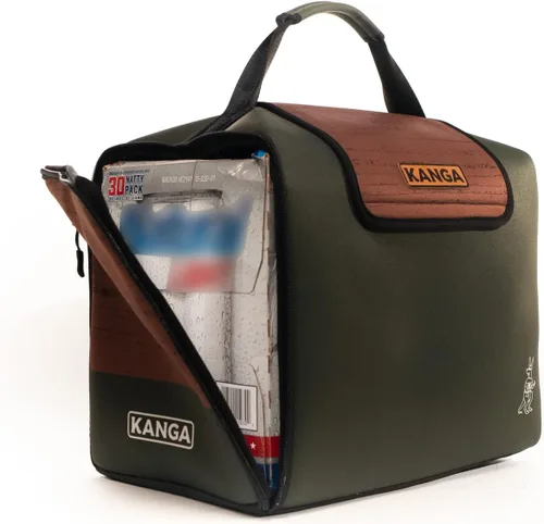Miniatura 8 de Kanga Kanga Kase Mate - Bolsa térmica aislada - Bolsa térmica suave - Enfriador de bebidas para latas de cerveza y seltzer - Aislamiento y Woody