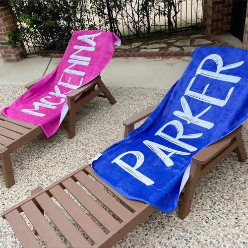 Reeonice - Toallas de playa personalizadas con nombres, color arcoíris, teñido anudado, toalla de playa personalizada con nombre, toalla de baño de