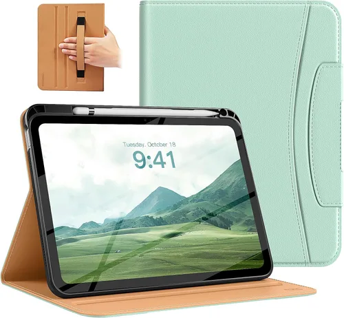 Miniatura 25 de MoKo Funda para iPad A16 de 11 pulgadas, funda para iPad de 11ª/10ª generación (2025/2022) con soporte para lápices y bolsillo, funda con soporte