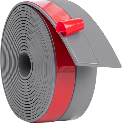 Miniatura 14 de ToLanbbt Burlete de Silicona Tira de Sellado para Puerta 2 pulgadas x 20 pies Tapón de Corrientes de Aire para Puerta Cinta Autoadhesiva para Negro