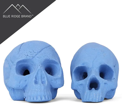 Miniatura 5 de Troncos de fuego de calavera de cerámica, calaveras de hoguera, troncos de calavera de cerámica, cabeza de esqueleto/decoración de calavera