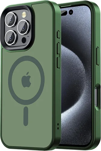 Miniatura 56 de Tigowos Magnetic Guardian - Funda diseñada para iPhone 11 Pro [probada en caídas de grado de 10 pies y compatible con MagSafe] Funda delgada Negro