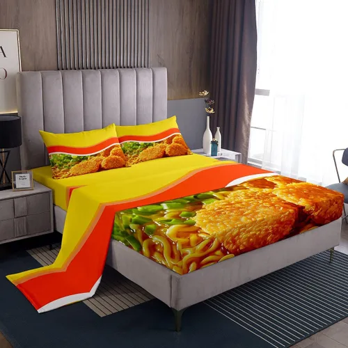 Miniatura 35 de Feelyou Juego de sábanas de lazo de acuarela, tamaño individual, juego de sábanas con lazos de coqueta para niños y niñas, decoración de dormitorio