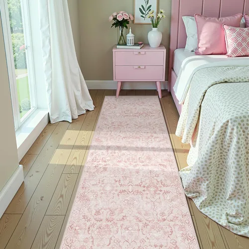 Miniatura 70 de Alfombra de área pequeña de 2 x 3 pulgadas, color beige, para entrada, baño, cocina, antideslizante, de pelo bajo, lavable, moderna alfombra bohemia