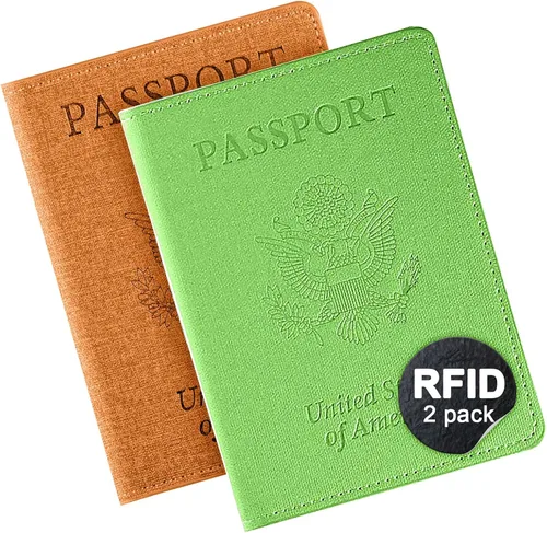 Miniatura 18 de Funda para pasaporte de vacunación, Azul 2PK