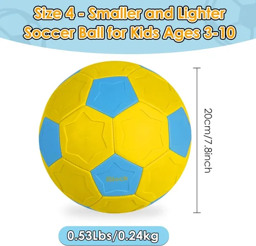Miniatura 2 de Swerve and Curve - Balón de fútbol tamaño 4, pelota de entrenamiento de fútbol con paneles especiales para jugar, juegos de actividades al aire