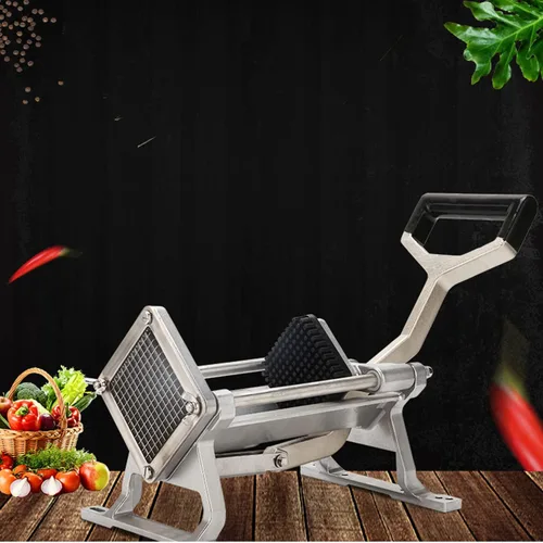 Miniatura 8 de Cortador de papas fritas extra resistente, de acero inoxidable, cortador de patatas comercial, cortador de frutas y verduras, cebolla, tomate