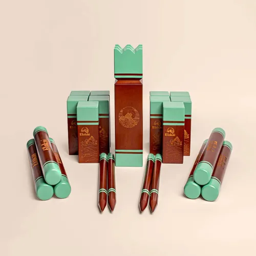 Miniatura 8 de Elakai Juegos al aire libre para adultos y familia, bolsa de transporte premium incluida Kubb gigante