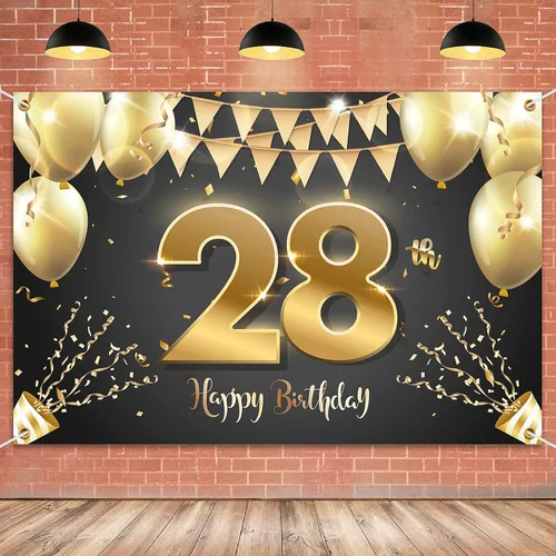 Miniatura 12 de HAMIGAR Fondo de pancarta de feliz cumpleaños número 10 de 6 x 4 pies, decoraciones de cumpleaños de 10 años, suministros de fiesta para niñas