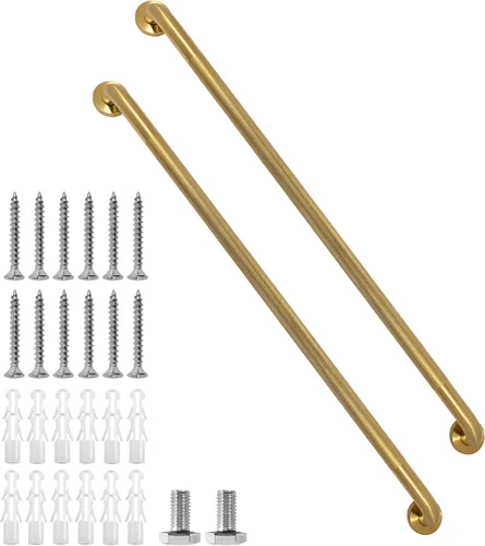 Miniatura 15 de Barra de agarre para ducha, paquete de 2 barras de agarre de baño gris de 12 pulgadas, barras de agarre antideslizantes de acero inoxidable 304