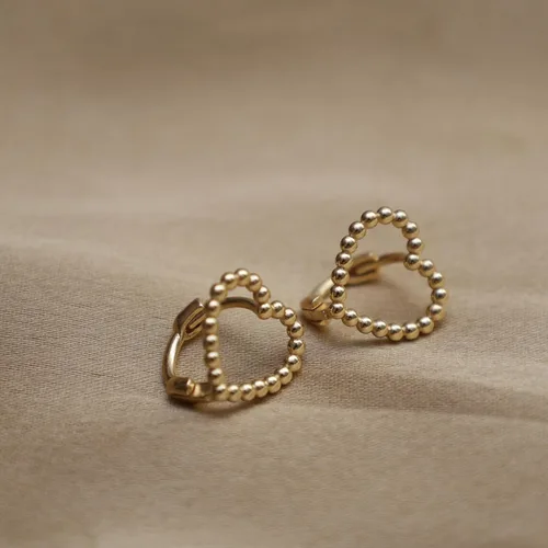 Miniatura 16 de Gempires - Aretes ligeros y gruesos, delicados y minimalistas, hipoalergénicos, chapados en oro, sin deslustre, diseño clásico, para uso diario