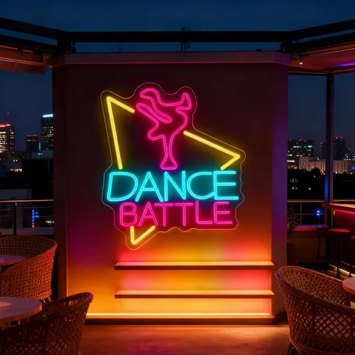 Miniatura 16 de Letrero de neón con texto en inglés "Noodle Cat" con luz abierta, letras LED para decoración de pared, letreros de puerta decorativos LED