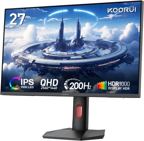 Miniatura 19 de KOORUI Monitor de juegos curvo ultraancho WQHD 3440×1440 de 34 pulgadas, 180Hz 1000R- PIP/PBP, 1ms(MPRT), HDR400, DCI-P3 95%, FreeSync Premium, 1 x