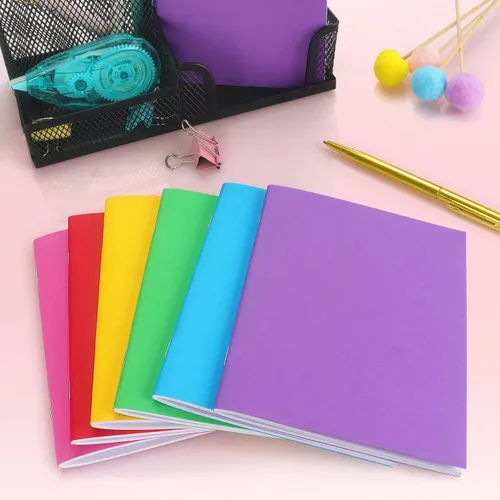Miniatura 7 de Tamaki Paquete de 6 libros coloridos en blanco para que los niños escriban, dibujen, lindo cuaderno de bocetos para niños, 6