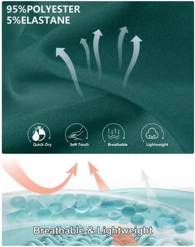 Miniatura 5 de Pudolla Pantalones cortos de entrenamiento para hombre con 3 bolsillos con cremallera, ligeros de 7 pulgadas, pantalones cortos de gimnasio