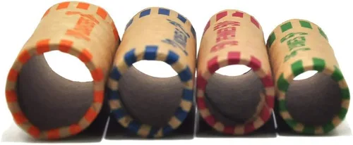 Miniatura 5 de Surtido de rollo preformado de monedas, 25 centavos, 10 centavos, 5 centavos y 1 centavo de dólar