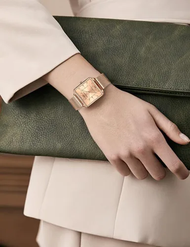Miniatura 6 de Reloj de pulsera vintage para mujer, estilo cuadrado, estilo vintage, para mujer