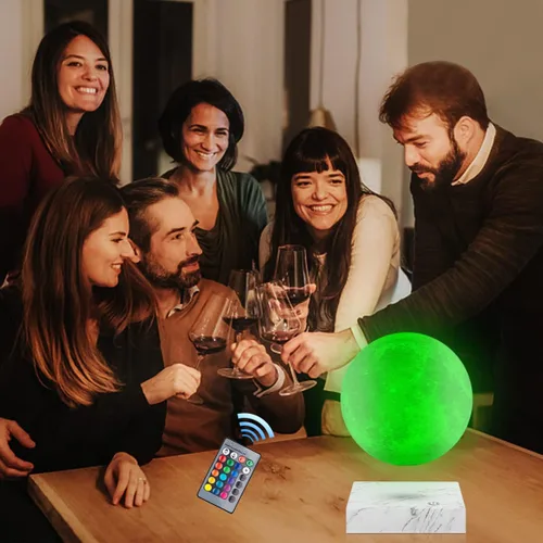Miniatura 3 de Lámpara de luna con impresión 3D, lámparas de luz de luna levitante magnética para el hogar, decoración de oficina, regalo creativo, tiene 16