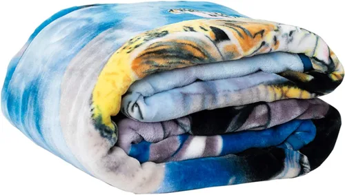 Miniatura 2 de Crover Manta de visón Raschel de felpa con diseño de dinosaurio 100% poliéster, tamaño Queen 79 x 95 pulgadas