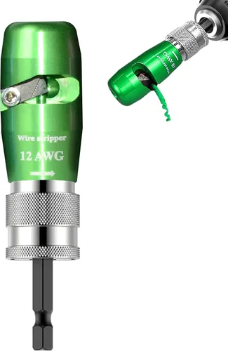 Miniatura 9 de Luckyway - Pelacables de alambre para taladro con herramienta profesional de pelado y torsión de alambre para electricistas, herramienta de torsión