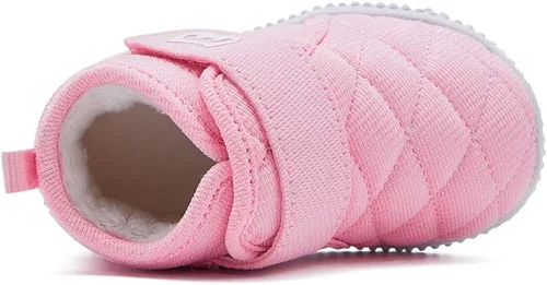 Miniatura 70 de BMCiTYBM Botas de nieve de invierno para bebés y niños pequeños, de piel sintética, cálidas, antideslizantes, zapatos para primeros pasos