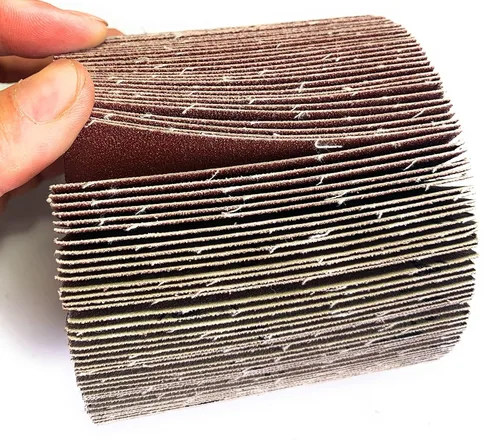 Miniatura 2 de SIGNI Rueda de dibujo de pulido de papel de lija compatible con máquina de bruñido/pulidora/lijadora 4.724x3.937 in (lija de grano 60)