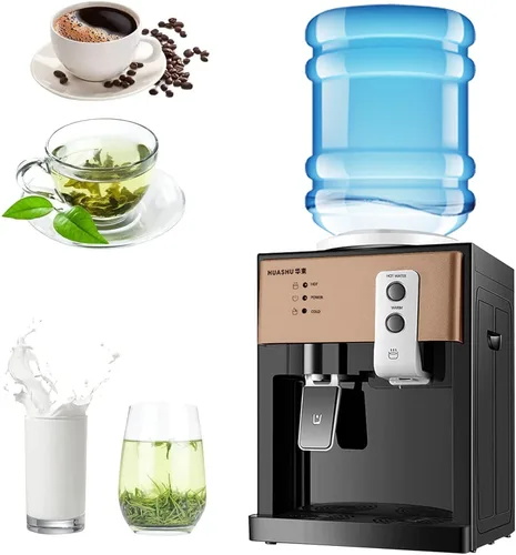 Miniatura 7 de Dispensador de enfriador de agua de carga superior – Dispensador eléctrico de escritorio caliente y frío, 3 ajustes de temperatura agua hirviendo