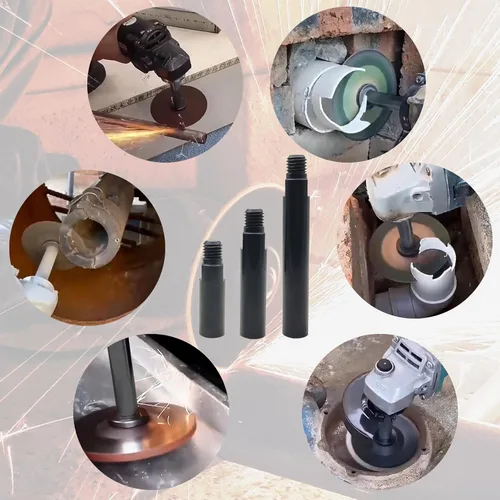 Miniatura 5 de Juego de ejes de extensión para amoladora angular de 5/8"-11 Kit extensor de pulido de vías respiratorias 3 paquetes Barra de conexión para pulidor
