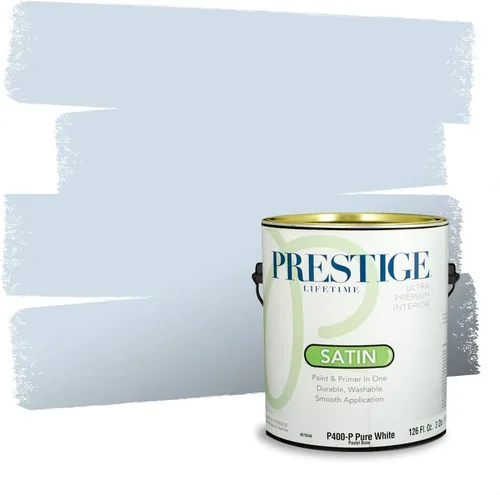 Miniatura 563 de Pintura Exterior + imprimación PRESTIGE, todo-en-uno, 1 galón, acabado mate, color comparable al Valspar* Royal Gray* VS151-Gris real