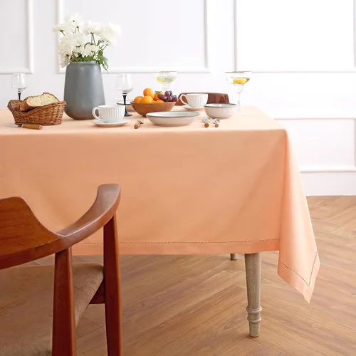 Miniatura 16 de Solino Home Mantel cuadrado de lino y algodón con vainica, 52 x 52 pulgadas, lavable a máquina para verano, 4 de julio