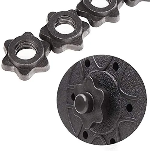 Miniatura 4 de Collares de Mancuernas de 1 Pulgada Tuerca Hexagonal de Mancuerna Abrazaderas de Collar de Barra Clips de Peso para Mancuernas, Collares Spinlock